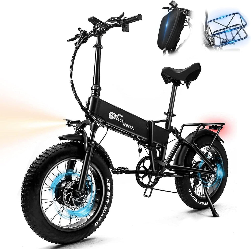 HANEVEAR RX20MAX Pro 20 Fat Tire Electric Bike AWD Dual Motor 1500W HANEVEAR EBIKE